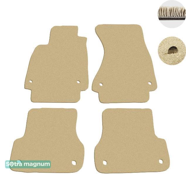 Sotra 08096-MG20-BEIGE Interior mats Sotra two-layer beige for Audi A6 (2011-), set 08096MG20BEIGE