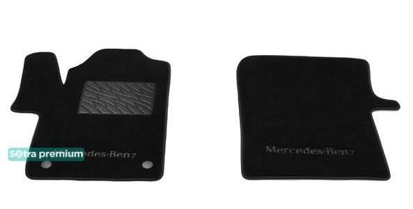 Sotra 08098-1-CH-BLACK Interior mats Sotra two-layer black for Mercedes V-class (2015-), set 080981CHBLACK