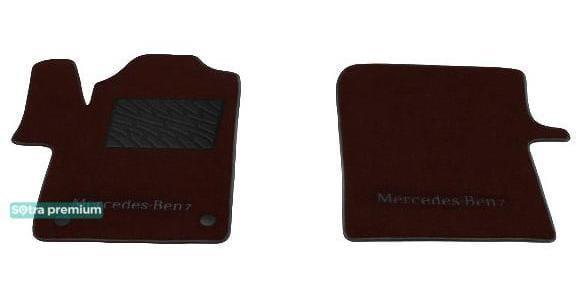 Sotra 08098-1-CH-CHOCO Interior mats Sotra two-layer brown for Mercedes V-class (2015-), set 080981CHCHOCO