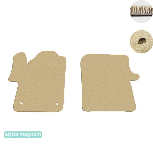 Sotra 08098-1-MG20-BEIGE Interior mats Sotra two-layer beige for Mercedes V-class (2015-), set 080981MG20BEIGE