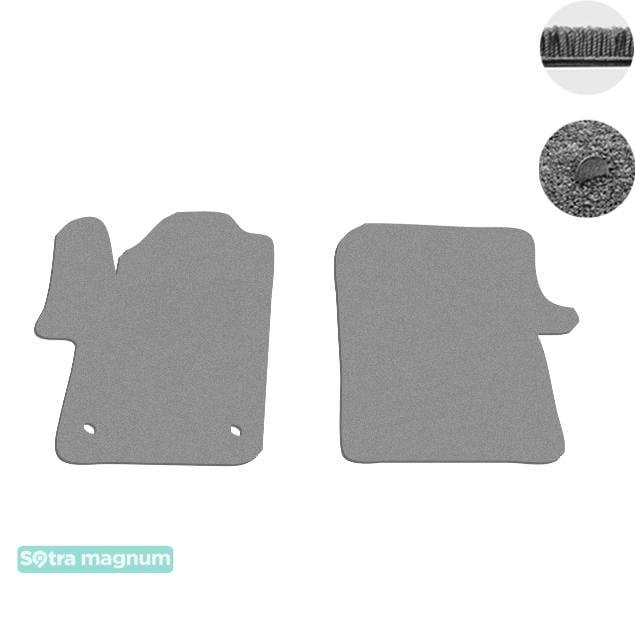 Sotra 08098-1-MG20-GREY Interior mats Sotra two-layer gray for Mercedes V-class (2015-), set 080981MG20GREY