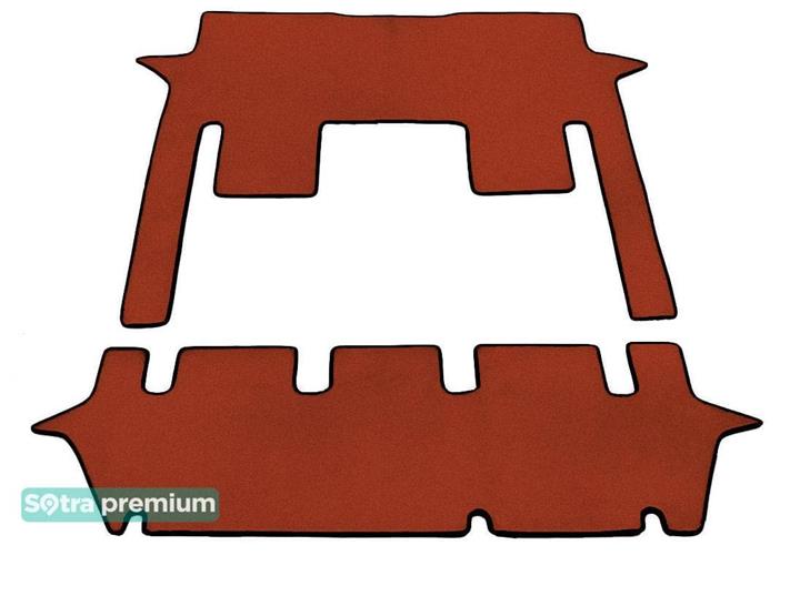 Sotra 08098-5-CH-TERRA Interior mats Sotra two-layer terracotta for Mercedes V-class (2015-), set 080985CHTERRA