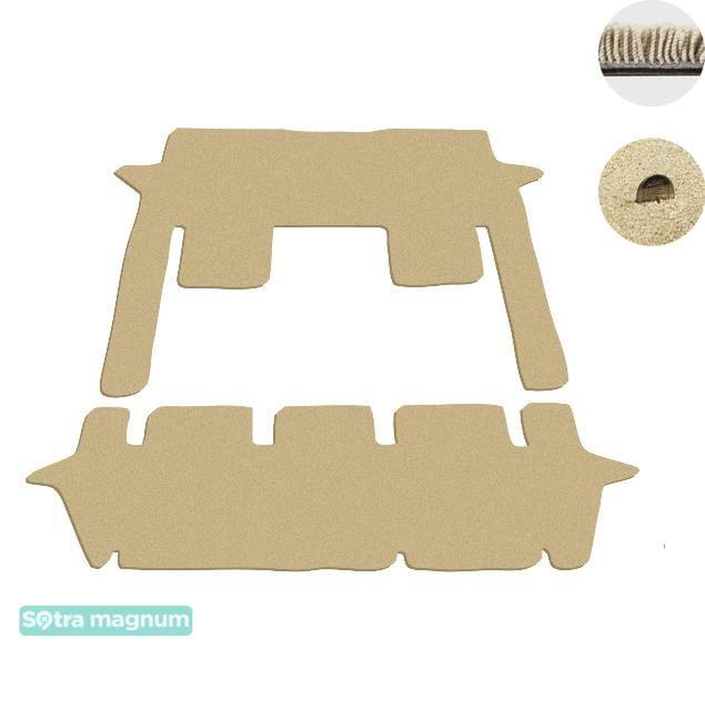 Sotra 08098-5-MG20-BEIGE Interior mats Sotra two-layer beige for Mercedes V-class (2015-), set 080985MG20BEIGE