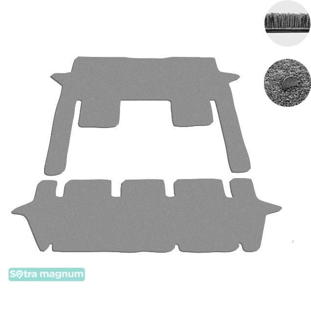Sotra 08098-5-MG20-GREY Interior mats Sotra two-layer gray for Mercedes V-class (2015-), set 080985MG20GREY