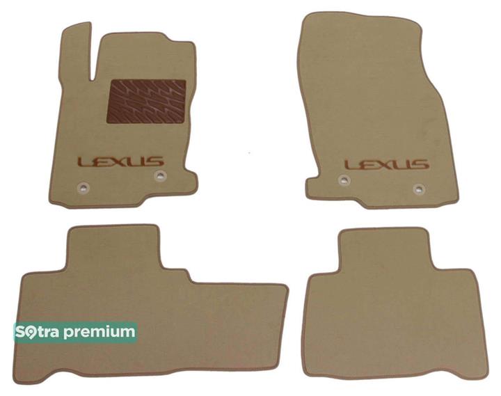 Sotra 08100-CH-BEIGE Interior mats Sotra two-layer beige for Lexus Nx (2015-), set 08100CHBEIGE