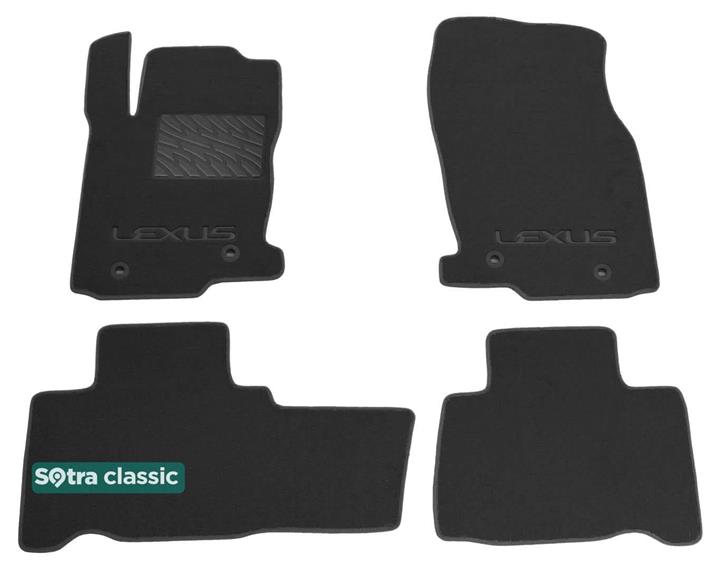 Sotra 08100-GD-GREY Interior mats Sotra two-layer gray for Lexus Nx (2015-), set 08100GDGREY