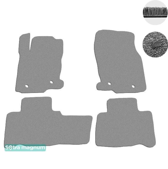 Sotra 08100-MG20-GREY Interior mats Sotra two-layer gray for Lexus Nx (2015-), set 08100MG20GREY