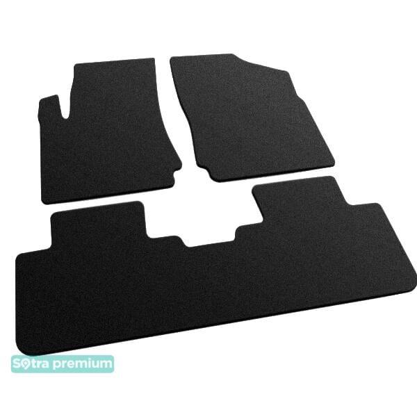 Sotra 08104-CH-BLACK Interior mats Sotra two-layer black for Cadillac Srx (2010-2016), set 08104CHBLACK