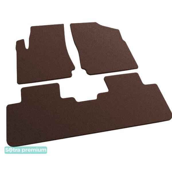 Sotra 08104-CH-CHOCO Interior mats Sotra two-layer brown for Cadillac Srx (2010-2016), set 08104CHCHOCO