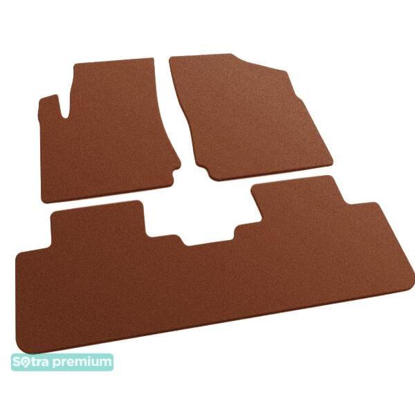 Sotra 08104-CH-TERRA Interior mats Sotra two-layer terracotta for Cadillac Srx (2010-2016), set 08104CHTERRA