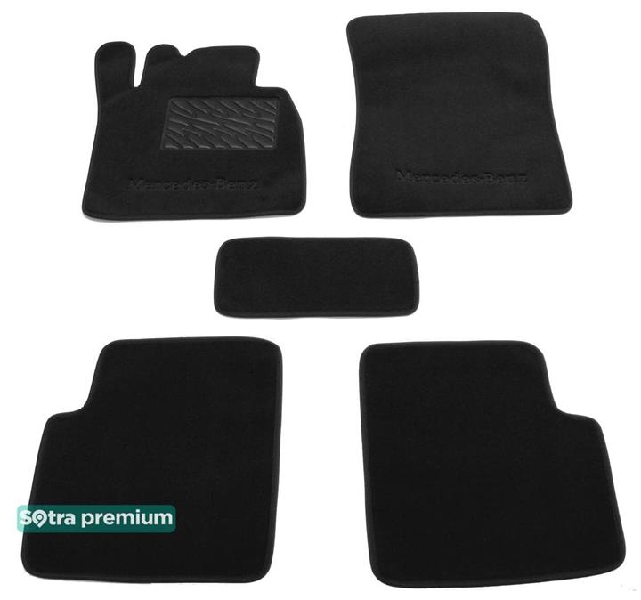 Sotra 08106-CH-BLACK Interior mats Sotra two-layer black for Mercedes G-class (2010-), set 08106CHBLACK