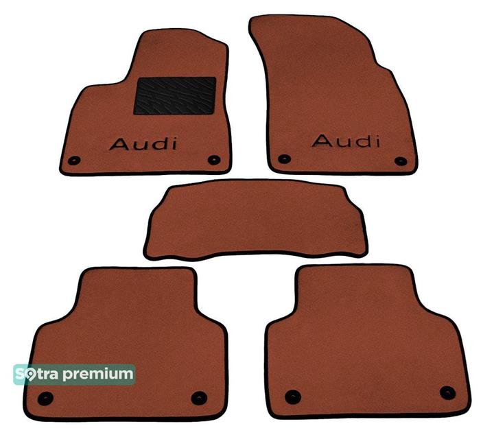 Sotra 08112-CH-TERRA Interior mats Sotra two-layer terracotta for Audi Q7 (2015-), set 08112CHTERRA