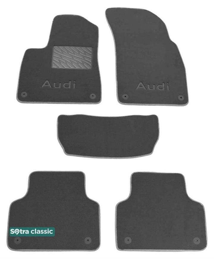 Sotra 08112-GD-GREY Interior mats Sotra two-layer gray for Audi Q7 (2015-), set 08112GDGREY