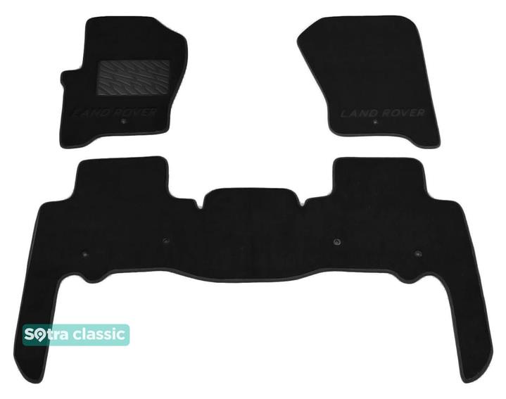 Sotra 08501-GD-BLACK Interior mats Sotra two-layer black for Land Rover Discovery (2009-2016), set 08501GDBLACK