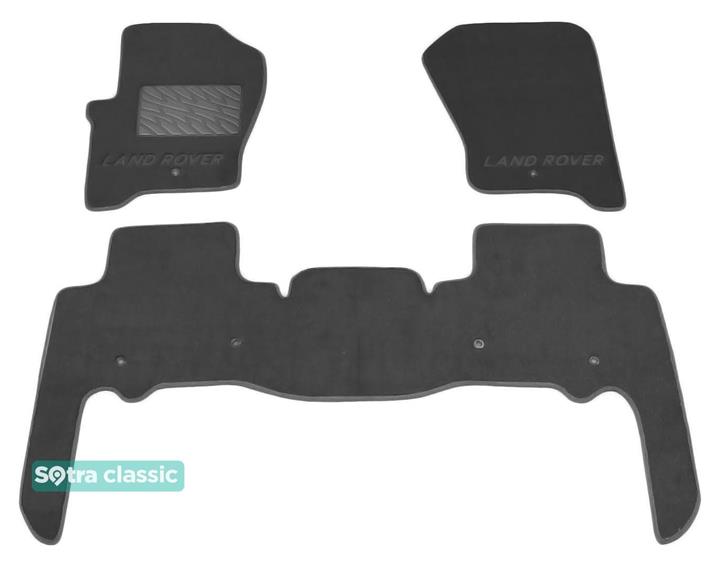Sotra 08501-GD-GREY Interior mats Sotra two-layer gray for Land Rover Discovery (2009-2016), set 08501GDGREY