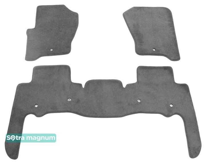 Sotra 08501-MG20-GREY Interior mats Sotra two-layer gray for Land Rover Discovery (2009-2016), set 08501MG20GREY