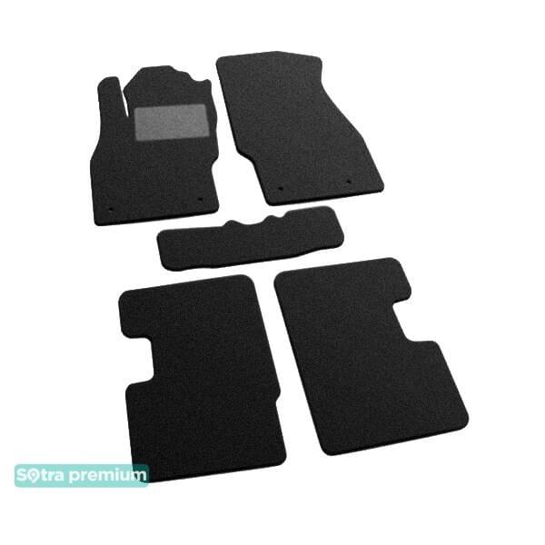 Sotra 08507-CH-BLACK Interior mats Sotra two-layer black for Opel Corsa e (2014-), set 08507CHBLACK