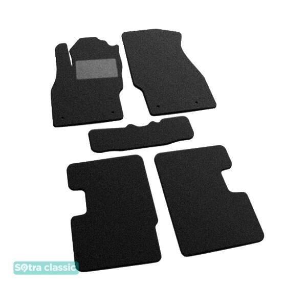 Sotra 08507-GD-BLACK Interior mats Sotra two-layer black for Opel Corsa e (2014-), set 08507GDBLACK