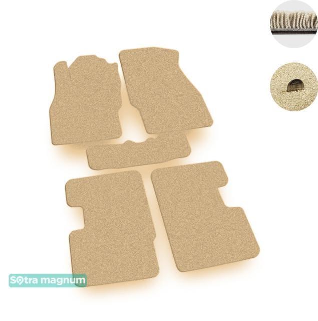 Sotra 08507-MG20-BEIGE Interior mats Sotra two-layer beige for Opel Corsa e (2014-), set 08507MG20BEIGE