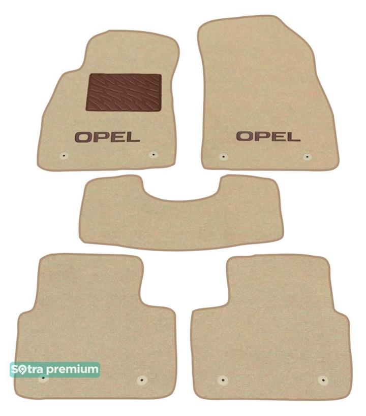 Sotra 08513-CH-BEIGE Interior mats Sotra two-layer beige for Opel Insignia (2013-2016), set 08513CHBEIGE