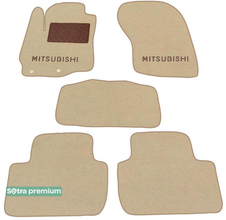 Sotra 08516-CH-BEIGE Interior mats Sotra two-layer beige for Mitsubishi Outlander (2013-), set 08516CHBEIGE