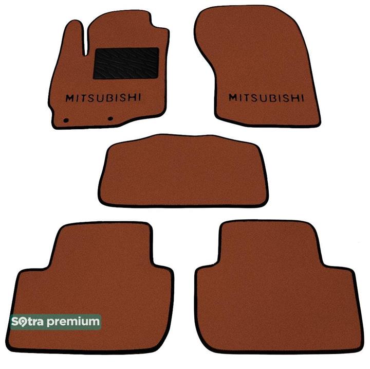 Sotra 08516-CH-TERRA Interior mats Sotra two-layer terracotta for Mitsubishi Outlander (2013-), set 08516CHTERRA