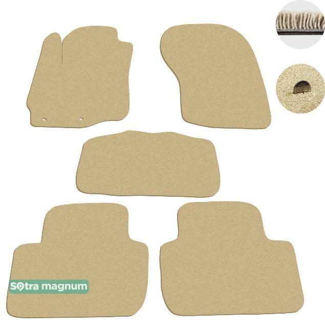 Sotra 08516-MG20-BEIGE Interior mats Sotra two-layer beige for Mitsubishi Outlander (2013-), set 08516MG20BEIGE