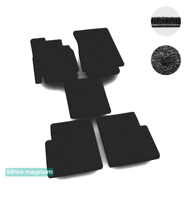 Sotra 08519-MG15-BLACK Interior mats Sotra two-layer black for Mercedes G-class (1990-), set 08519MG15BLACK