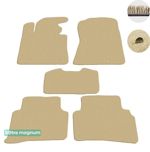 Sotra 08524-MG20-BEIGE Interior mats Sotra two-layer beige for KIA Sportage (2016-), set 08524MG20BEIGE