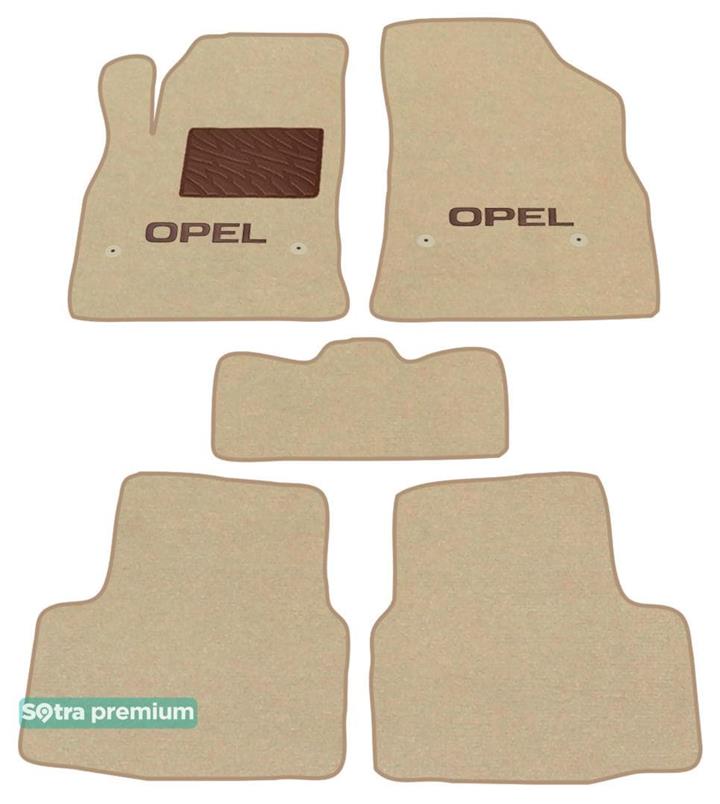 Sotra 08525-CH-BEIGE Interior mats Sotra two-layer beige for Opel Astra k (2016-), set 08525CHBEIGE