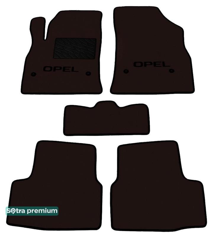 Sotra 08525-CH-CHOCO Interior mats Sotra two-layer brown for Opel Astra k (2016-), set 08525CHCHOCO
