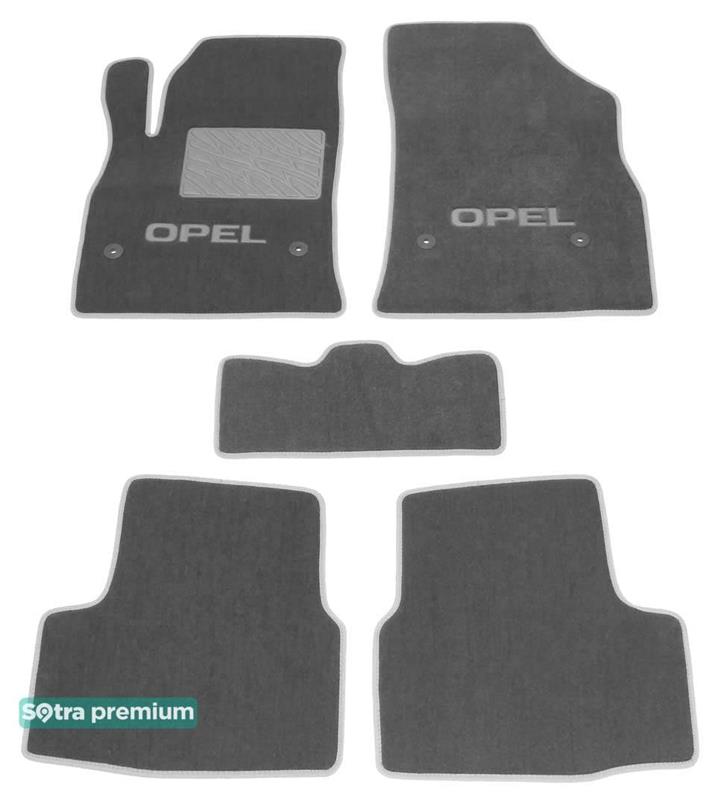 Sotra 08525-CH-GREY Interior mats Sotra two-layer gray for Opel Astra k (2016-), set 08525CHGREY