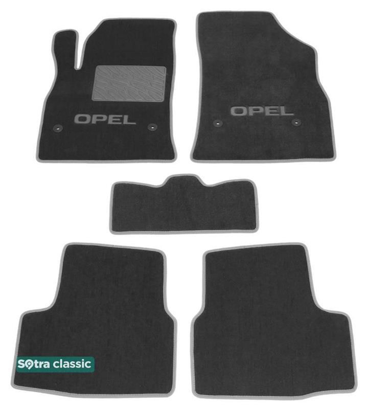 Sotra 08525-GD-GREY Interior mats Sotra two-layer gray for Opel Astra k (2016-), set 08525GDGREY