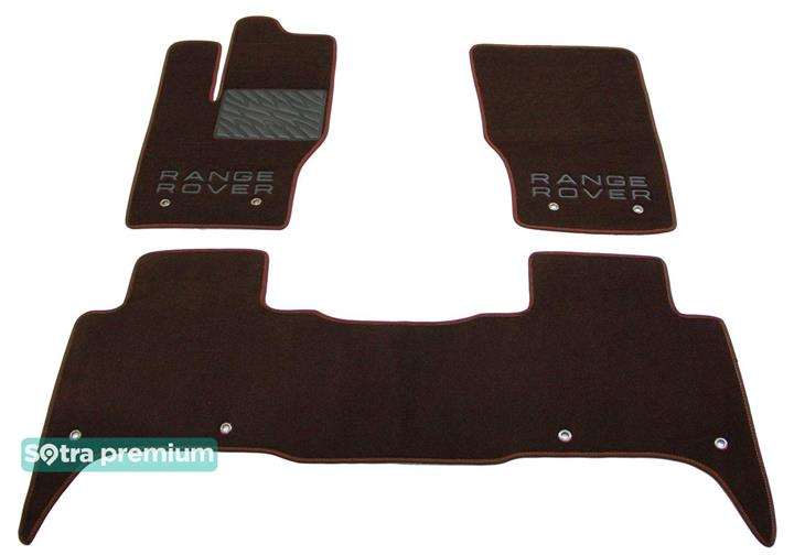 Sotra 08528-CH-CHOCO Interior mats Sotra two-layer brown for Land Rover Range rover sport (2013-), set 08528CHCHOCO