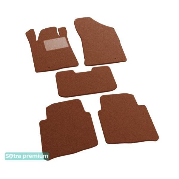Sotra 08530-CH-TERRA Interior mats Sotra two-layer terracotta for Nissan Maxima (2008-2015), set 08530CHTERRA