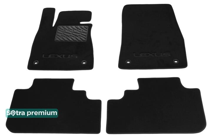 Sotra 08532-CH-BLACK Interior mats Sotra two-layer black for Lexus Rx (2016-), set 08532CHBLACK
