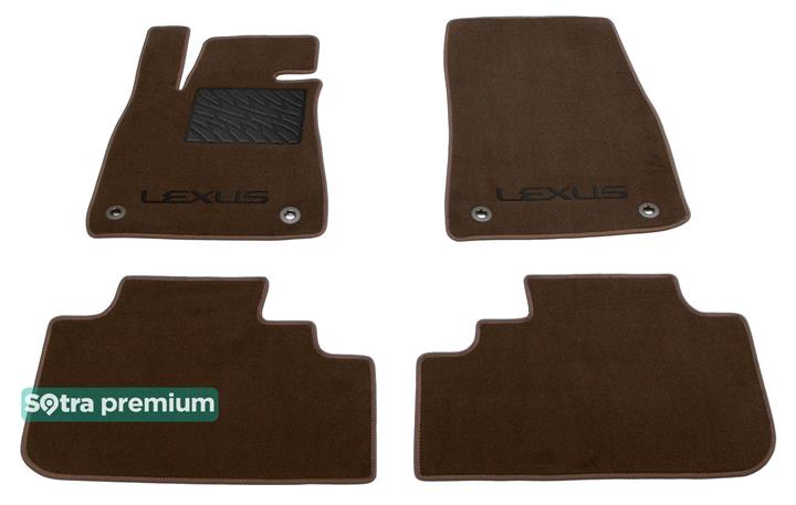 Sotra 08532-CH-CHOCO Interior mats Sotra two-layer brown for Lexus Rx (2016-), set 08532CHCHOCO