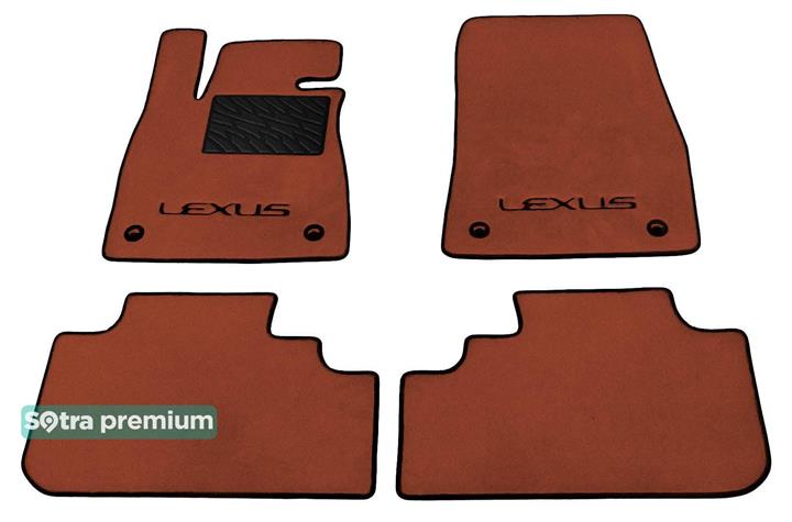Sotra 08532-CH-TERRA Interior mats Sotra two-layer terracotta for Lexus Rx (2016-), set 08532CHTERRA