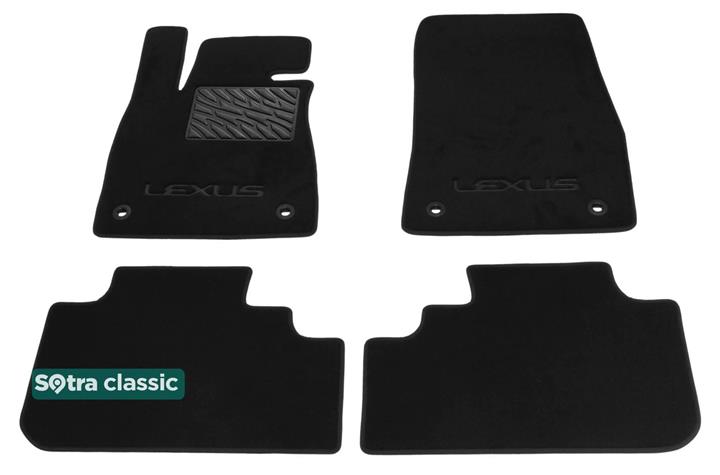 Sotra 08532-GD-BLACK Interior mats Sotra two-layer black for Lexus Rx (2016-), set 08532GDBLACK