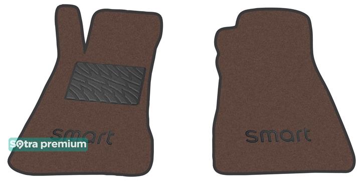Sotra 08534-CH-CHOCO Interior mats Sotra two-layer brown for Smart Roadster (2003-2006), set 08534CHCHOCO