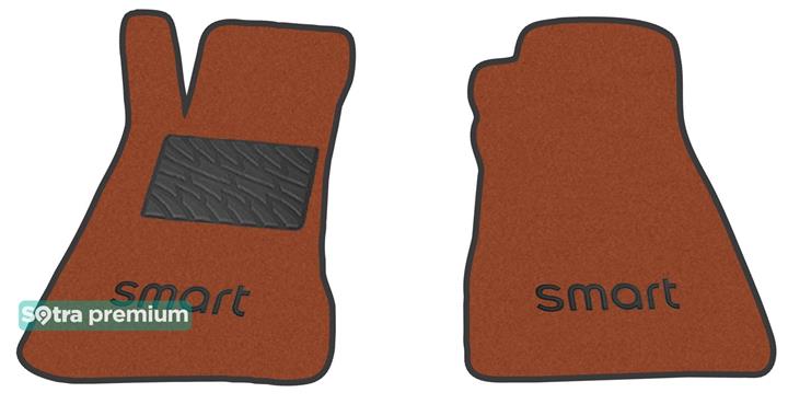 Sotra 08534-CH-TERRA Interior mats Sotra two-layer terracotta for Smart Roadster (2003-2006), set 08534CHTERRA
