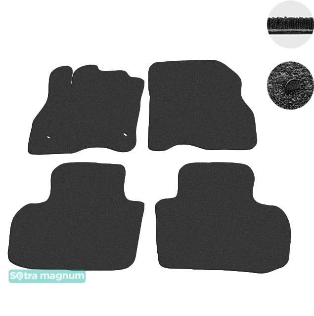 Sotra 08536-MG15-BLACK Interior mats Sotra two-layer black for Nissan Leaf (2010-), set 08536MG15BLACK