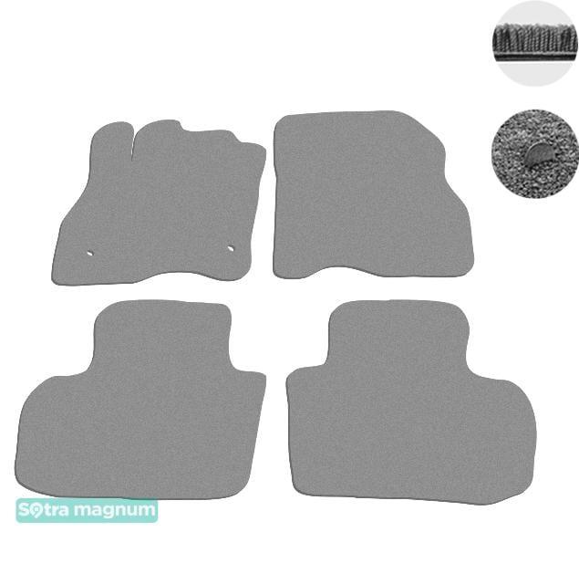 Sotra 08536-MG20-GREY Interior mats Sotra two-layer gray for Nissan Leaf (2010-), set 08536MG20GREY