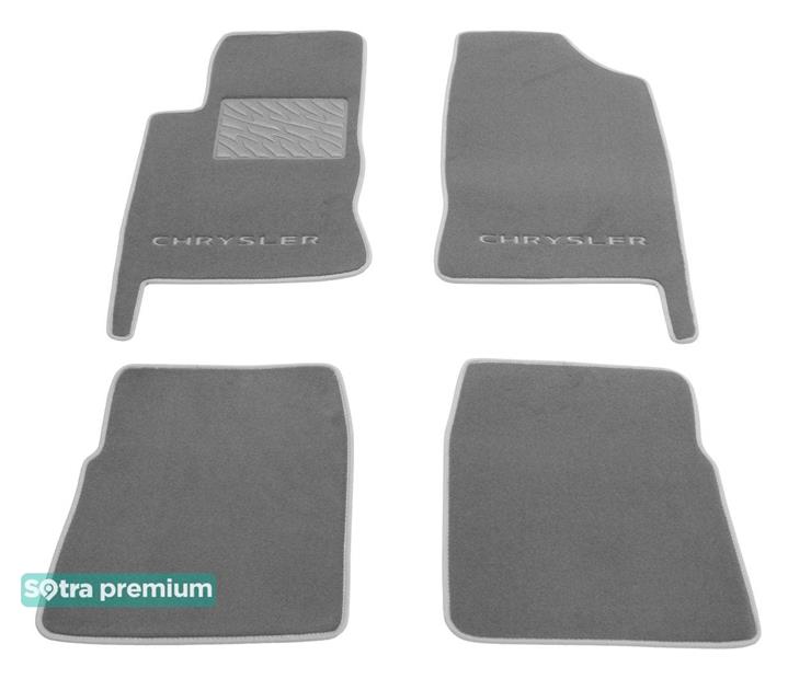 Sotra 08546-CH-GREY Interior mats Sotra two-layer gray for Chrysler Pt cruiser (2008-2010), set 08546CHGREY