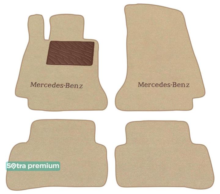 Sotra 08550-CH-BEIGE Interior mats Sotra two-layer beige for Mercedes C-class (2014-), set 08550CHBEIGE