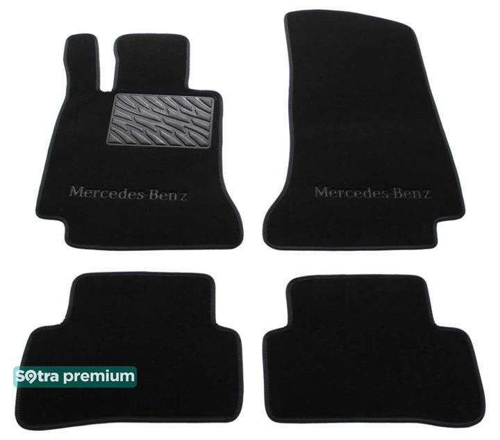 Sotra 08550-CH-BLACK Interior mats Sotra two-layer black for Mercedes C-class (2014-), set 08550CHBLACK