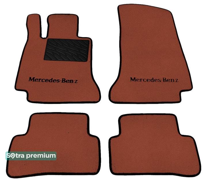 Sotra 08550-CH-TERRA Interior mats Sotra two-layer terracotta for Mercedes C-class (2014-), set 08550CHTERRA