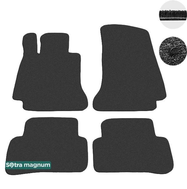 Sotra 08550-MG15-BLACK Interior mats Sotra two-layer black for Mercedes C-class (2014-), set 08550MG15BLACK