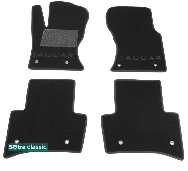 Sotra 08552-GD-GREY Interior mats Sotra two-layer gray for Jaguar F-type (2013-), set 08552GDGREY
