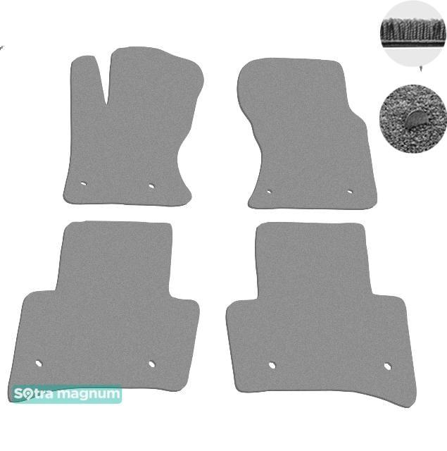 Sotra 08552-MG20-GREY Interior mats Sotra two-layer gray for Jaguar F-type (2013-), set 08552MG20GREY